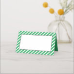 BAR MITZVAH simple modern bold block black green Place Card<br><div class="desc">by kat massard >>>   https://linktr.ee/simplysweetpaperie <<< 
An on trend,  cute design for your Event Reception PLACE CARDS.
Hand write guests names and add table number
 TIP :: 1. To change/move graphics & fonts and add more text - hit the "customise it" button</div>