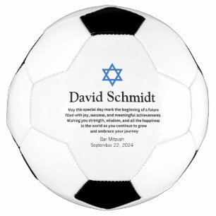 Bar Mitzvah Soccer Ball Gifts for Boys