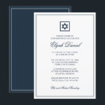 Bar Mitzvah Star of David Simple Frames Invitation<br><div class="desc">Composed of elegant serif and cursive script typography on frame with a star of David.

This is designed by Select Party Supplies,  exclusive for Zazzle.

Available here:
http://www.zazzle.com/selectpartysupplies</div>