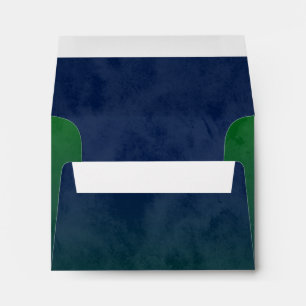 Bar Mitzvah Stylish Green Star of David Ombre Envelopes