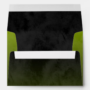 Bar Mitzvah Stylish Lime Green Star of David Ombre Envelope