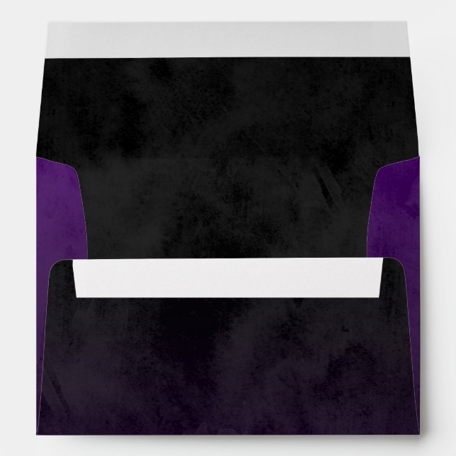 Bar Mitzvah Stylish Purple Star of David Ombre Envelope (Back (Bottom))