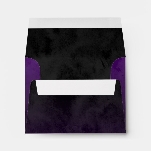 Bar Mitzvah Stylish Purple Star of David Ombre Envelopes (Back (Bottom))