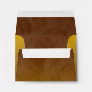 Bar Mitzvah Stylish Yellow Star of David Ombre Envelope