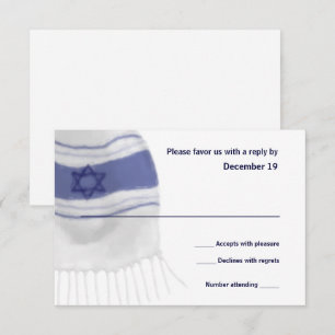 Bar Mitzvah Tallit Reponse Card