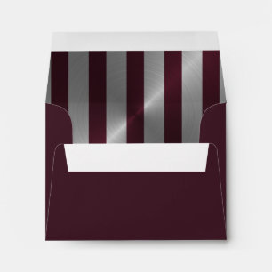 Bar Mitzvah Wine and Silver Stripe Envelopes