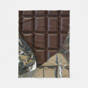 Bar of Chocolate Fleece Blanket