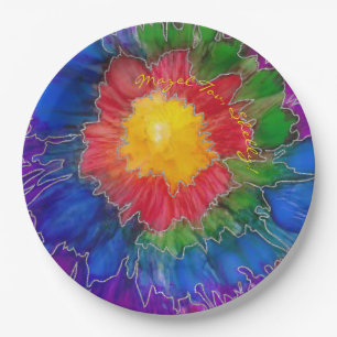 Bar or Bat Mitzvah Colourful Paper Plate