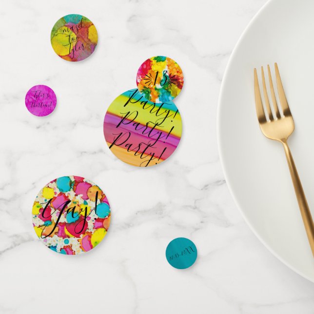 Bar or Bat Mitzvah Confetti Splash of Colour (Group)