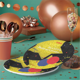 Bar or Bat Mitzvah GAME ON 2 Paper Plate