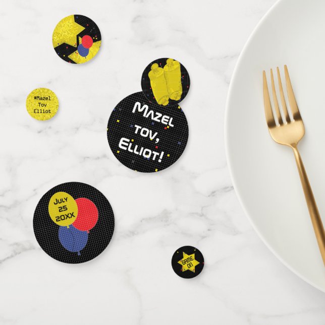 Bar or Bat Mitzvah GAME ON Confetti (Group)