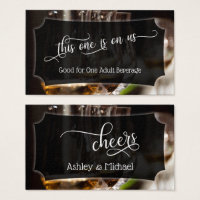 Bar Photo, Script Wedding & Event Drink Tickets