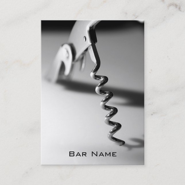 Bar/ Restaurant Business Card (Front)