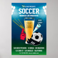 Bar Soccer Event add logo