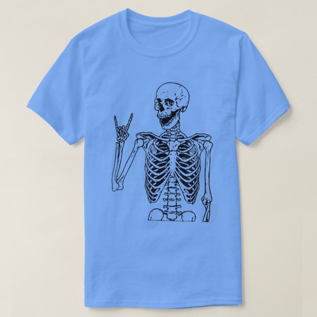 Bar ten Duh  Bartender Funny Cool Skeleton Happy H T-Shirt (Design Front)