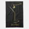 Bar Towel Gold Martini Glass