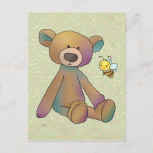 Bär und Biene Postcard