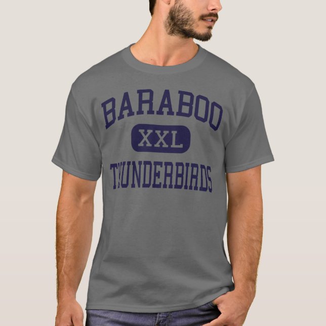 Baraboo - Thunderbirds - High - Baraboo Wisconsin T-Shirt (Front)