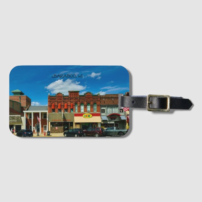 Baraboo, Wisconsin Luggage Tag (Front Horizontal)