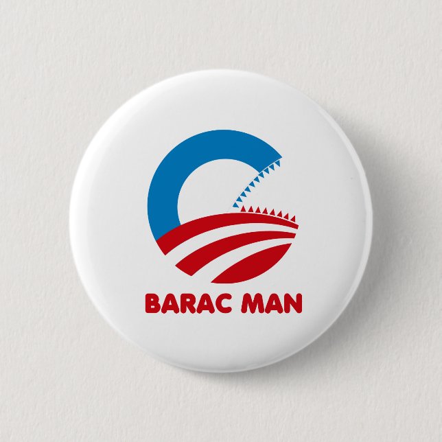 BARAC MAN 6 CM ROUND BADGE (Front)