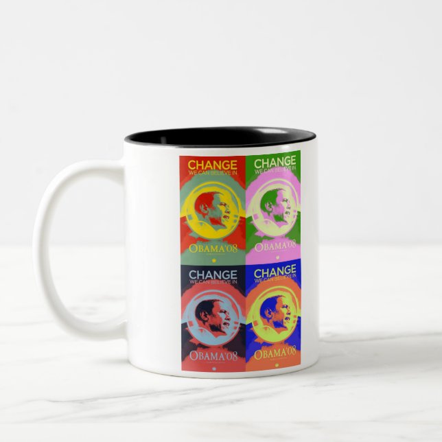 Barack 08 Pop-Art Mug (Left)