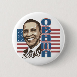 Barack 2008 Flag Button