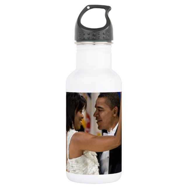 Barack and Michelle Obama 532 Ml Water Bottle (Front)