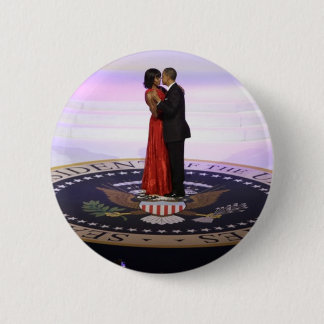 Barack and Michelle Obama 6 Cm Round Badge