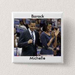 Barack and Michelle Obama Button