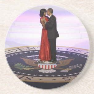 Barack and Michelle Obama Coaster