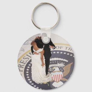 Barack and Michelle Obama Key Ring