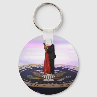 Barack and Michelle Obama Key Ring