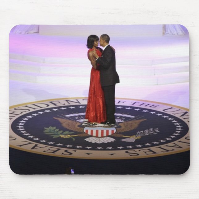 Barack and Michelle Obama Mouse Pad (Front)