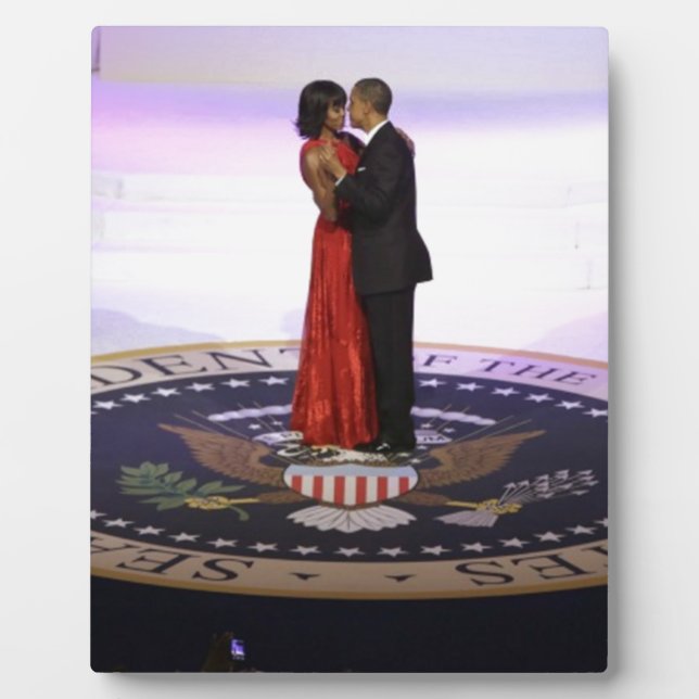 Barack and Michelle Obama Plaque (Front)