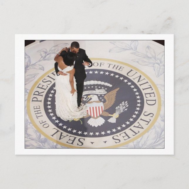Barack and Michelle Obama Postcard (Front)