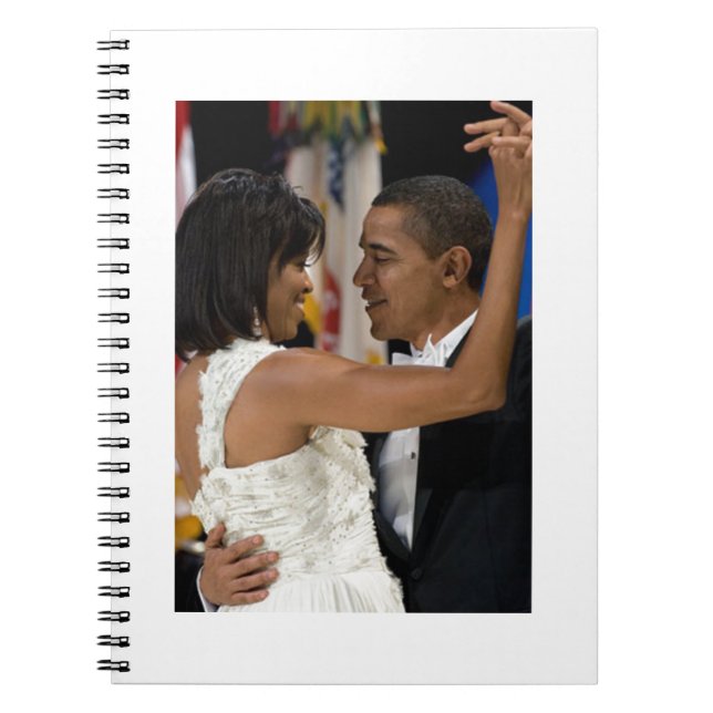 Barack and Michelle Obama Spiral Notebook (Front)