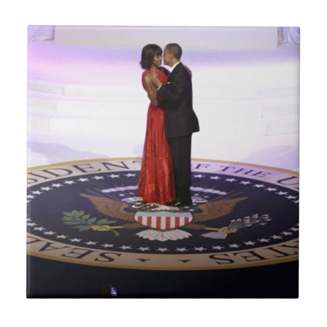 Barack and Michelle Obama Tile (Front)
