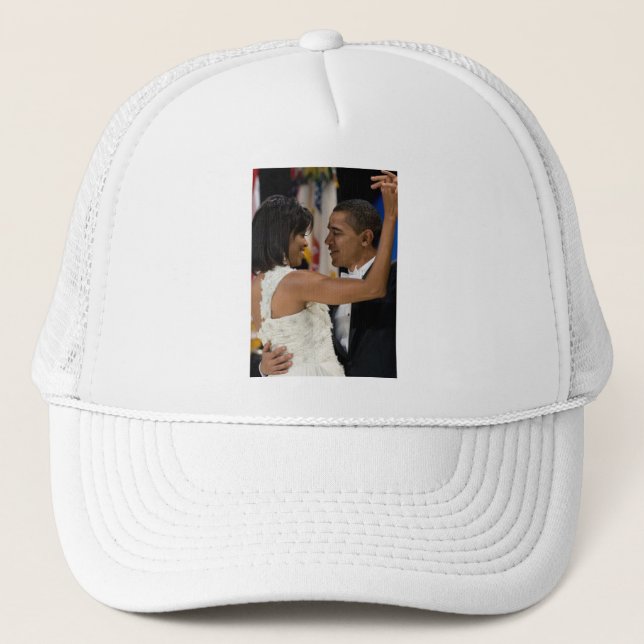 Barack and Michelle Obama Trucker Hat (Front)