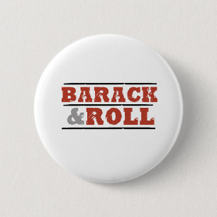 Barack and Roll 6 Cm Round Badge