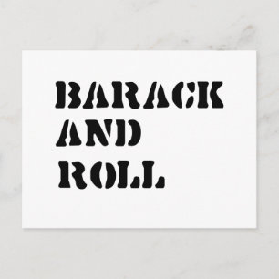 Barack and Roll Postcard