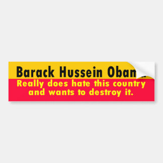 Barack Hussein Obama Bumper Sticker