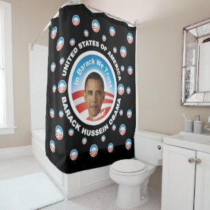 Barack Hussein Obama Shower Curtain