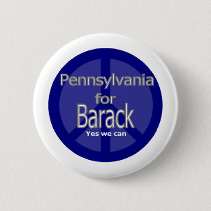 Barack in PA 6 Cm Round Badge