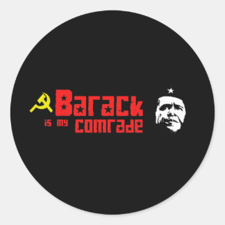 Barack is my Comrade Classic Round Sticker