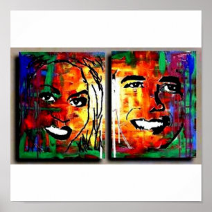 BARACK MICHELLE OBAMA BLACK PRESIDENT FIRST LADY POSTER