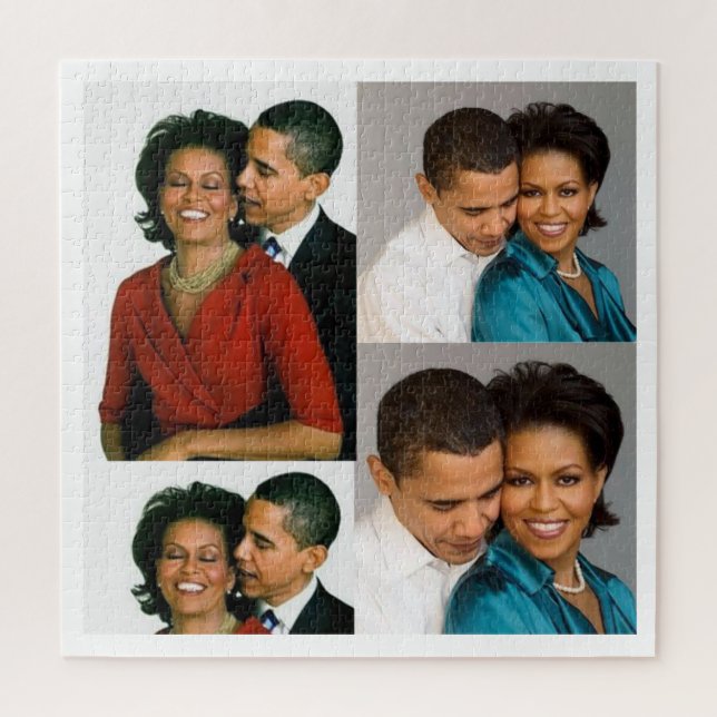 BARACK & MICHELLE OBAMA JIGSAW PUZZLE (Vertical)