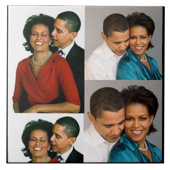 BARACK & MICHELLE OBAMA TILE (Front)