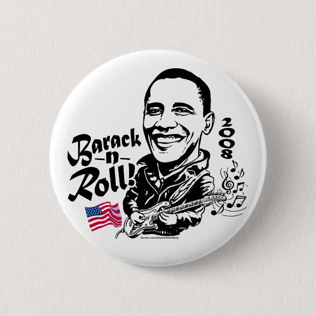 Barack N' Roll Button  (Front)
