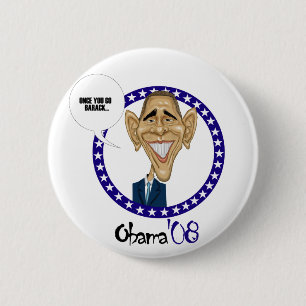 BARACK Obama'08 6 Cm Round Badge