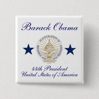 Barack Obama 15 Cm Square Badge